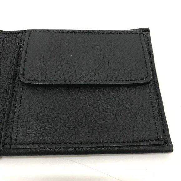 BURBERRY 8043377 logo Wallet Saif Folded wallet Leather Black - Picture 12 of 15